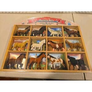 Melissa and Doug Pasture Pals 12 Flocked Horses SEALED